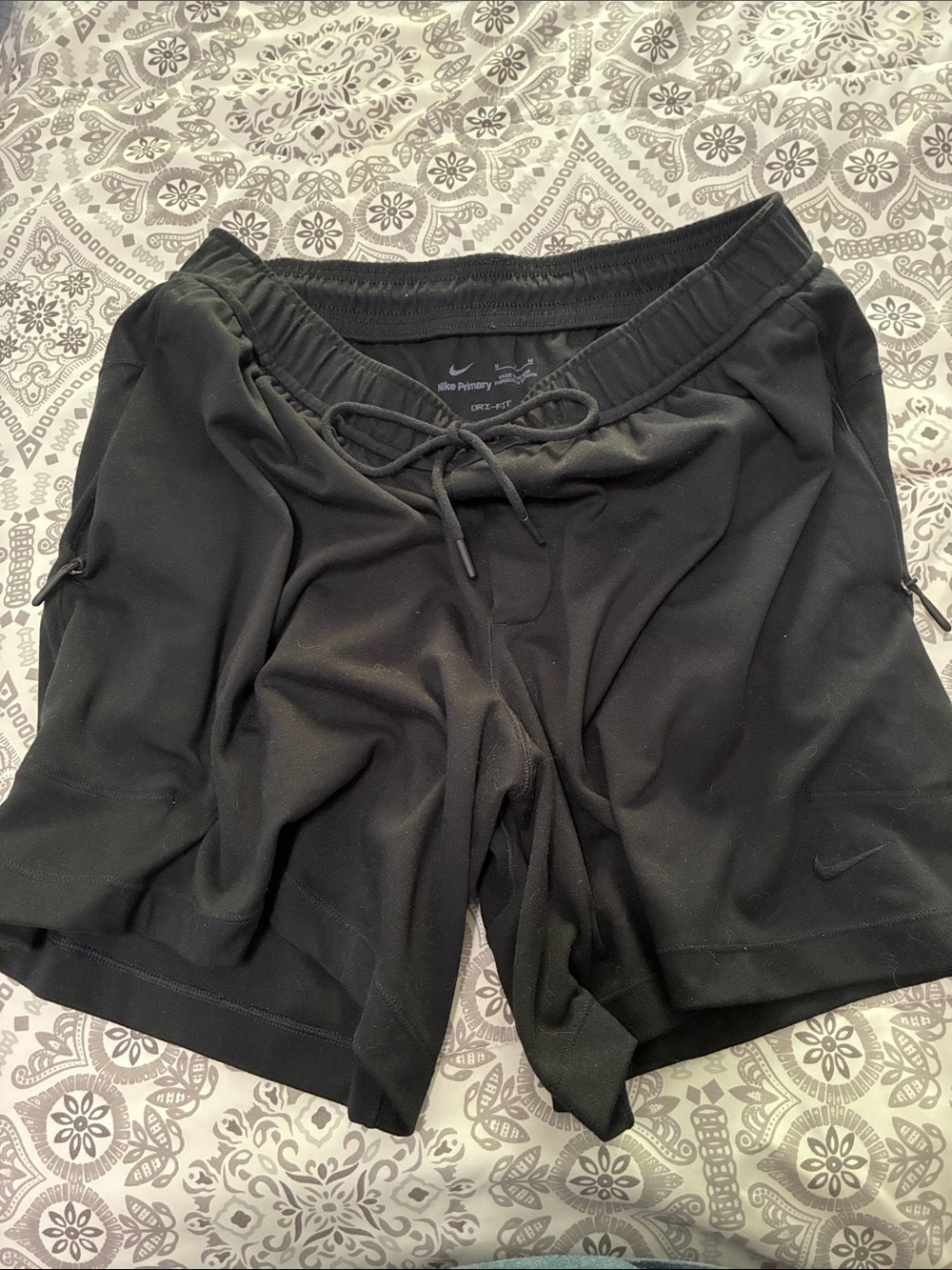 Nike Men’s DriFit Primary Nanoknit Black Athletic Performance Shorts. 7 in